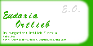 eudoxia ortlieb business card